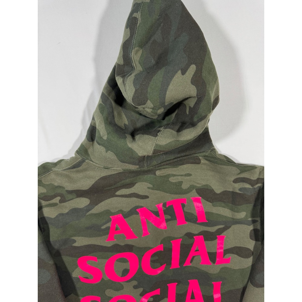 Anti Social Social Club ASSC Hoodie Camo Pink XS Oversized Streetwear Unisex - Picture 10 of 10
